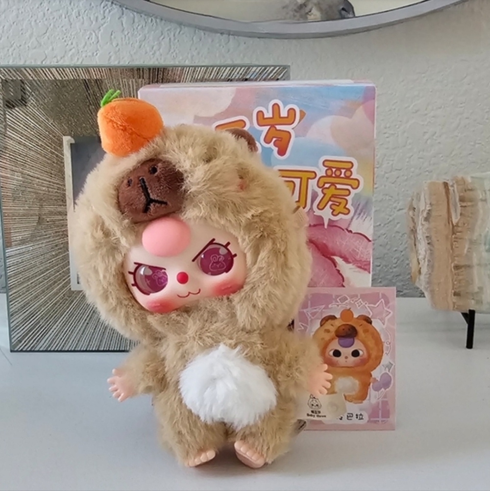 NIB Baby Three De Lovely Series -Capybara with special eyes
